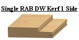 Single Rab DW Kerf 1 Side